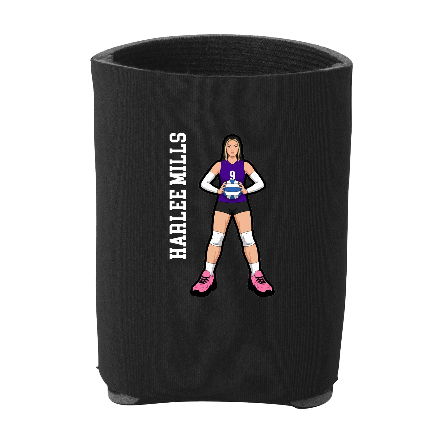Can Holder — Name Vertical in Black