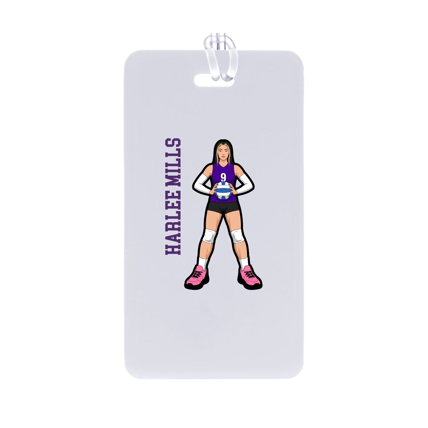 Bag Tag — Name Vertical in Classic