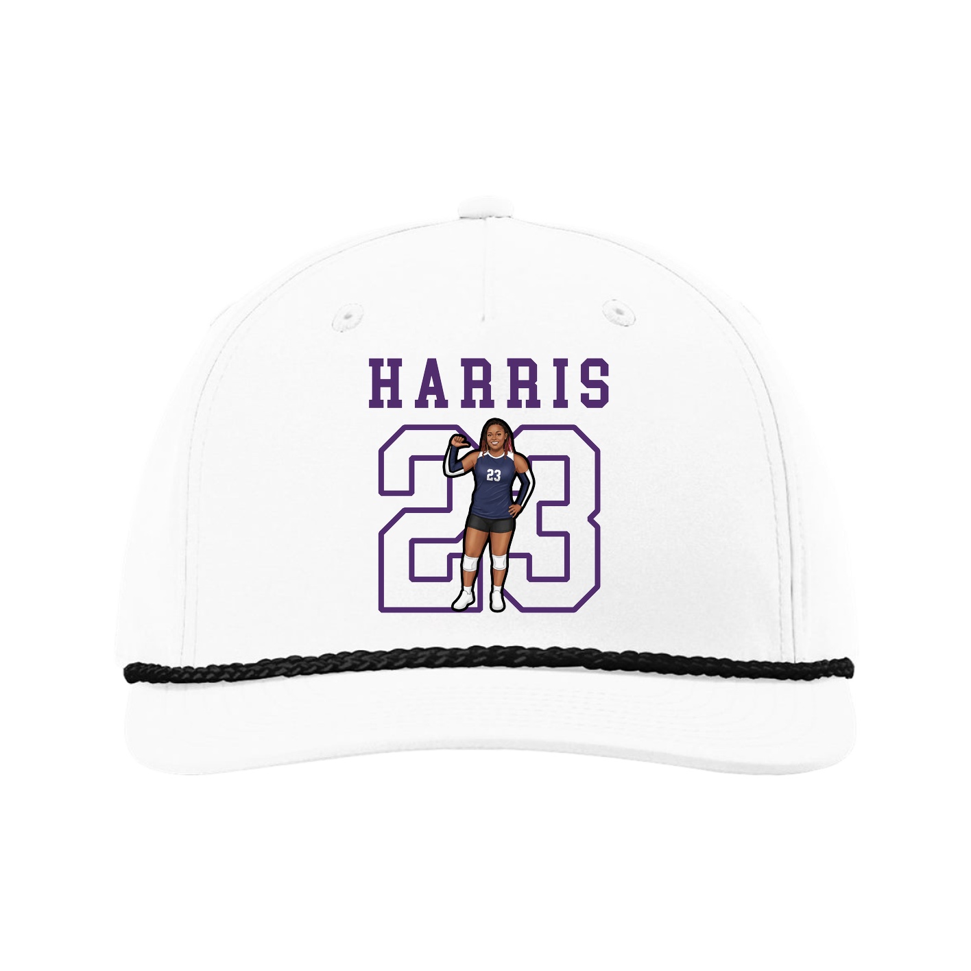 Five-Panel Classic Rope Cap — Shirsey in White
