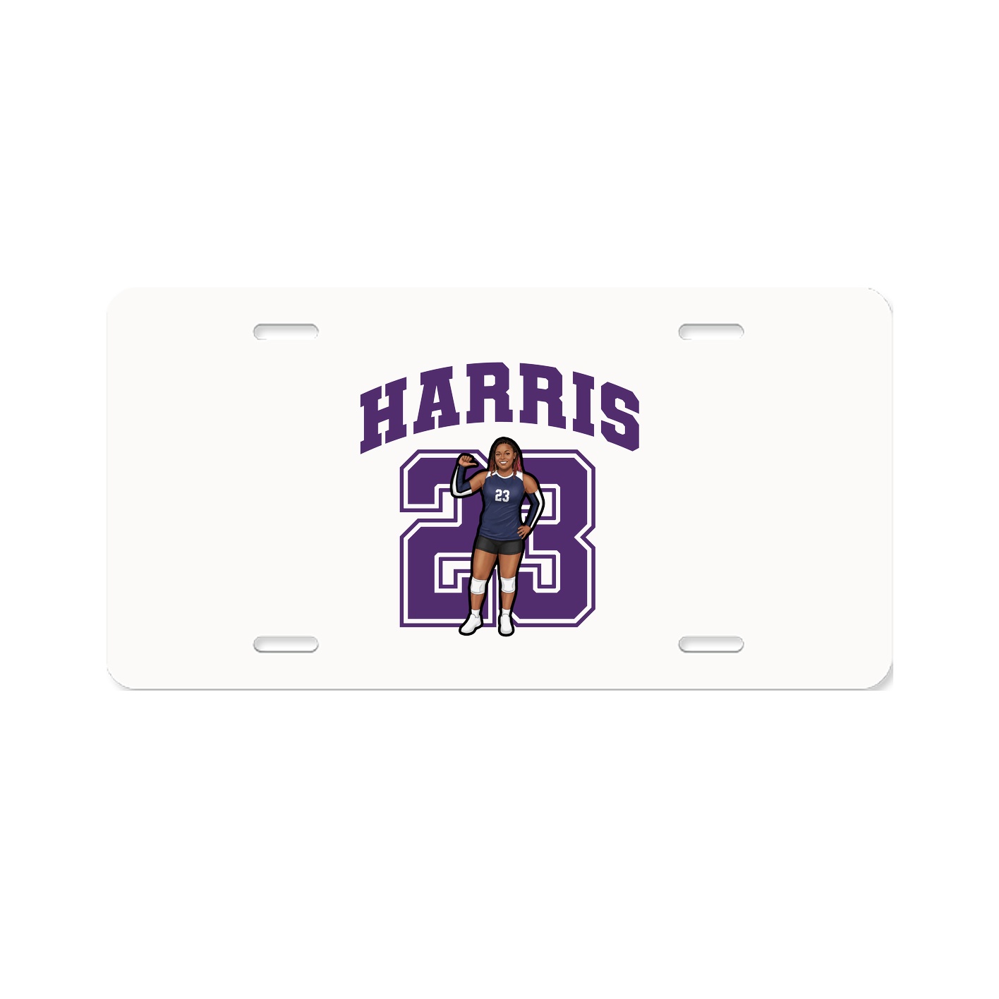 License Plate — Number in Classic