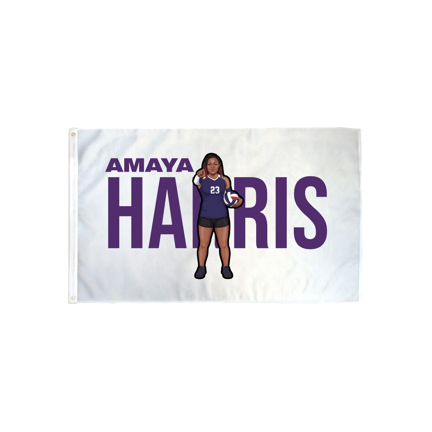 3x5 Flag — Player Name in Classic