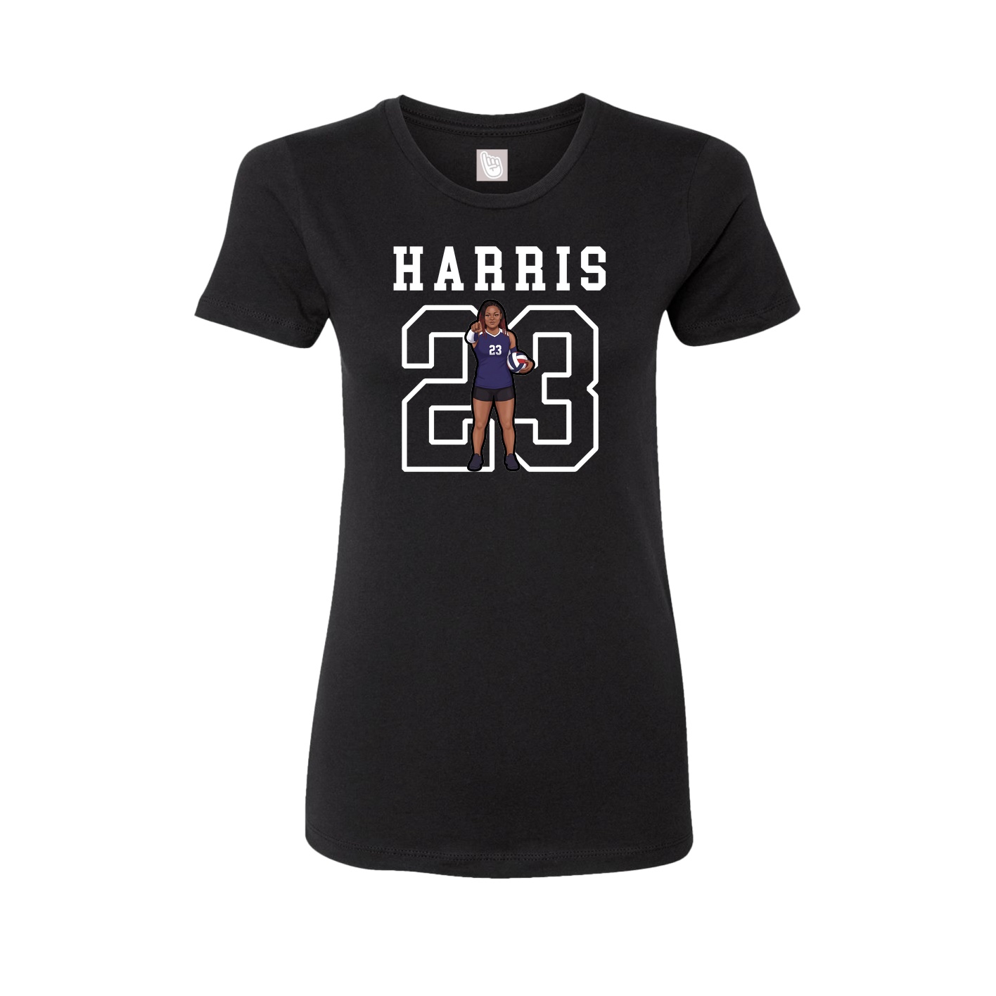 Fitted Women's Tee — Shirsey in Black
