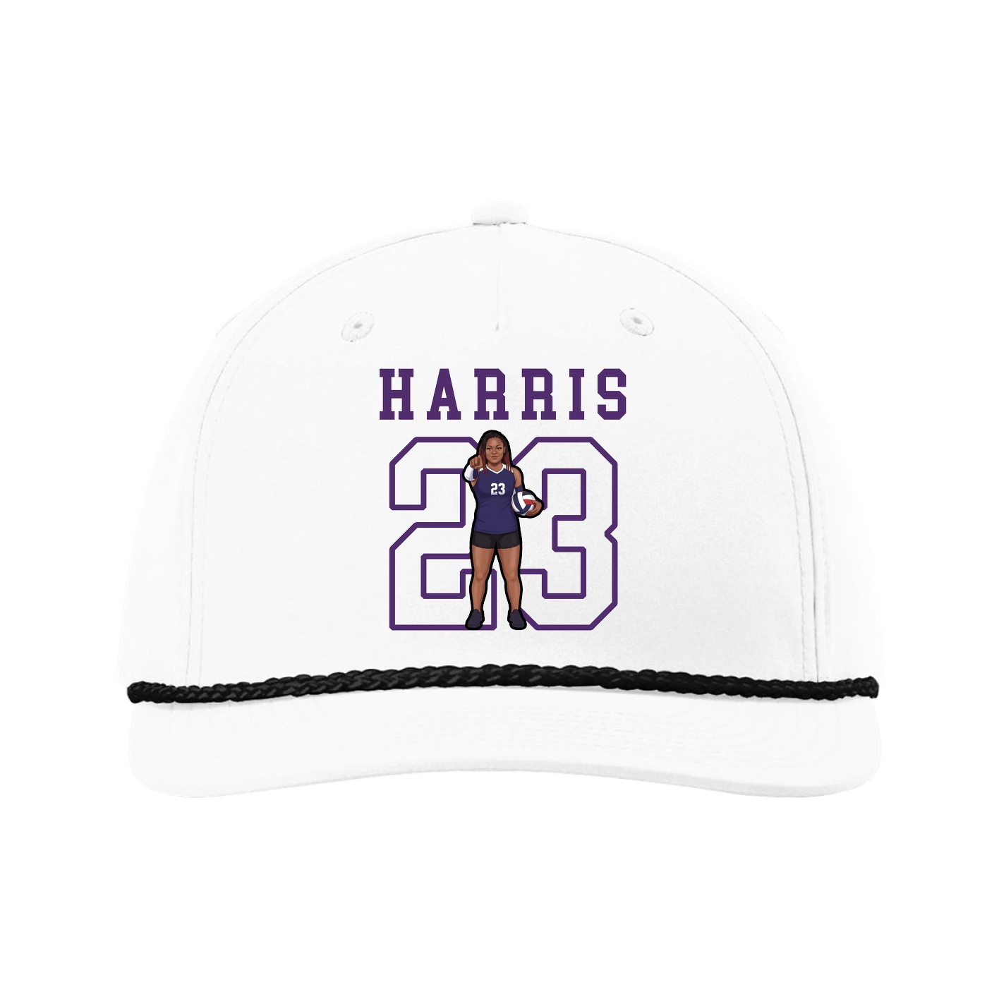 Five-Panel Classic Rope Cap — Shirsey in White