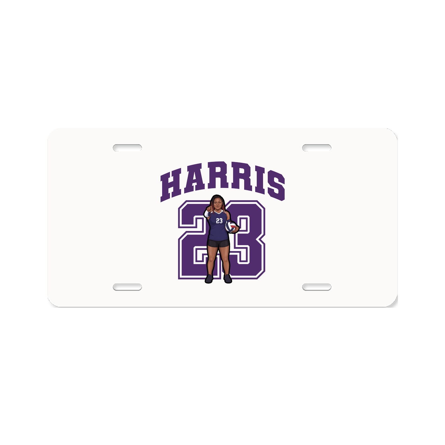 License Plate — Number in Classic