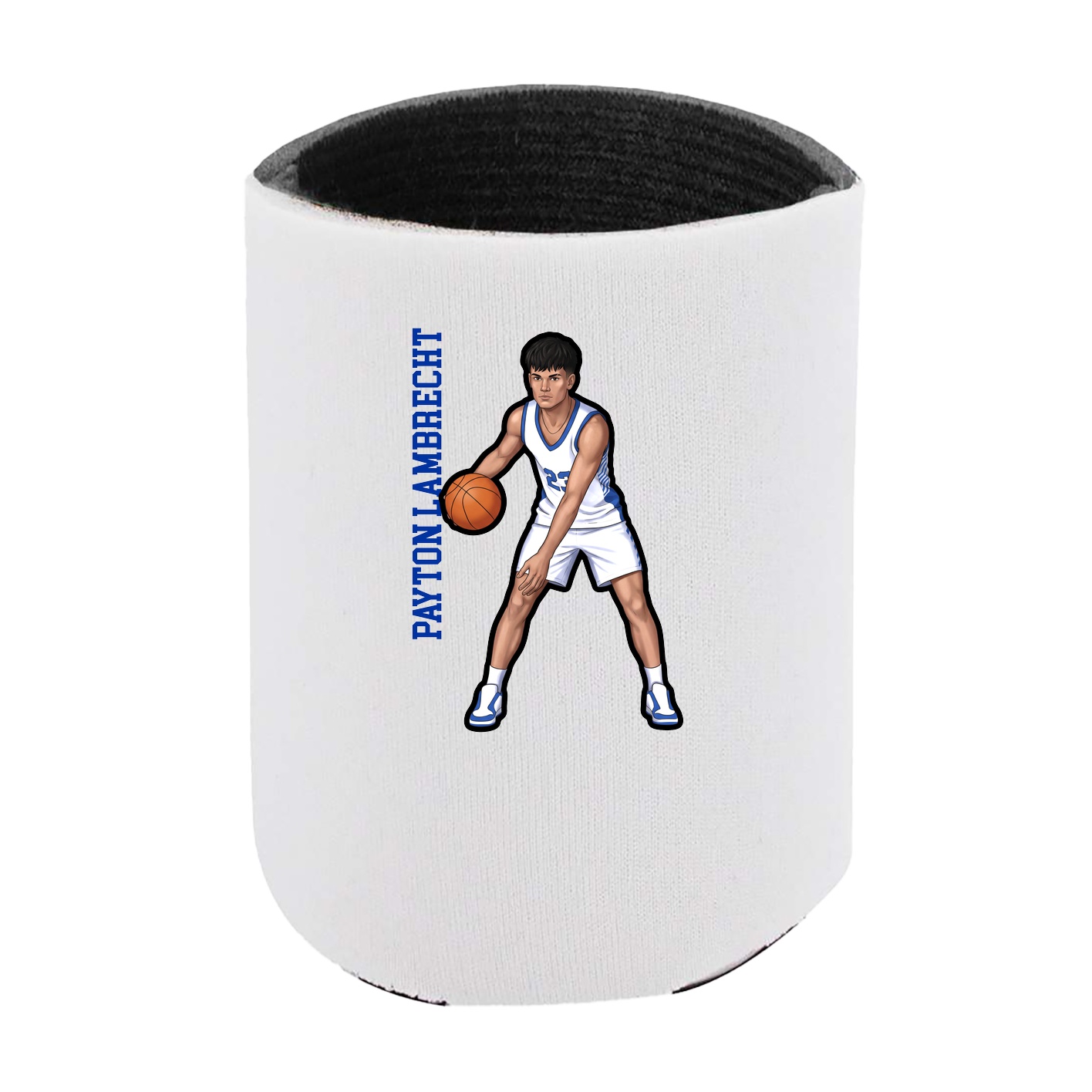 Can Holder — Name Vertical in White