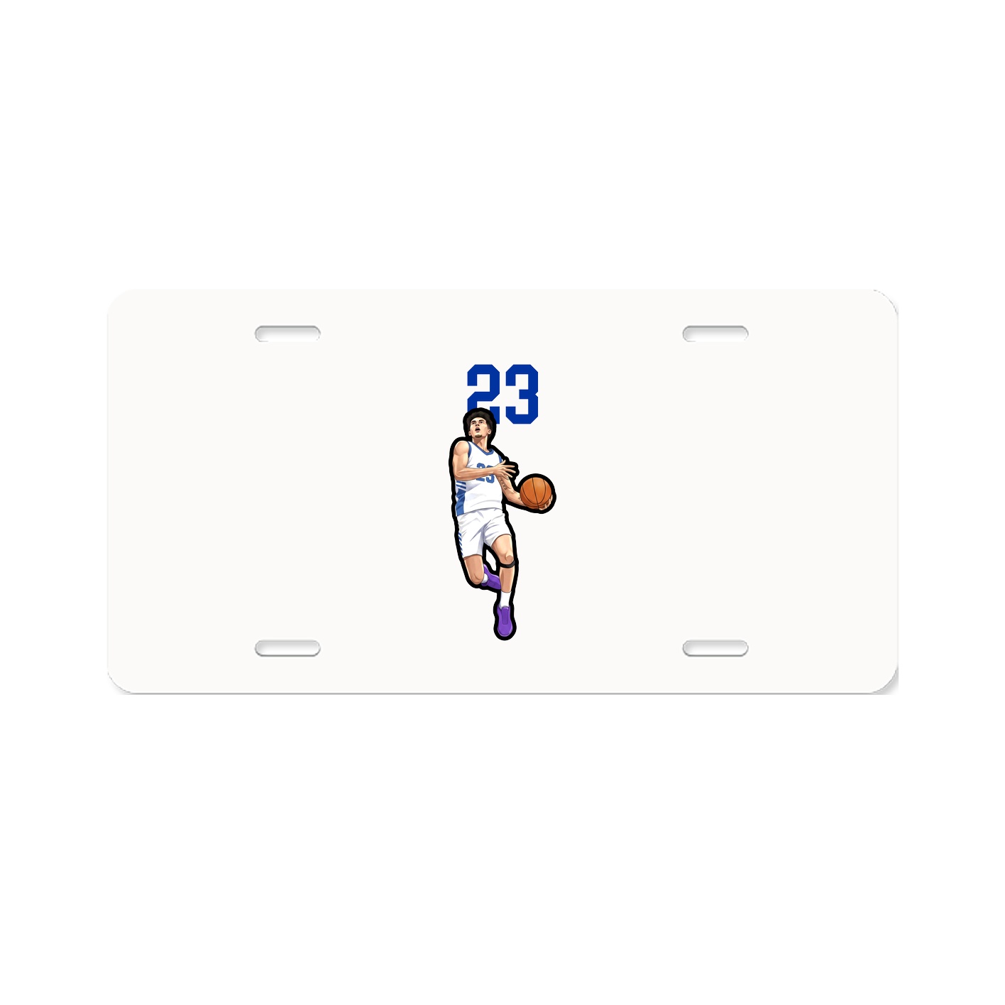 License Plate — Number Top in Classic