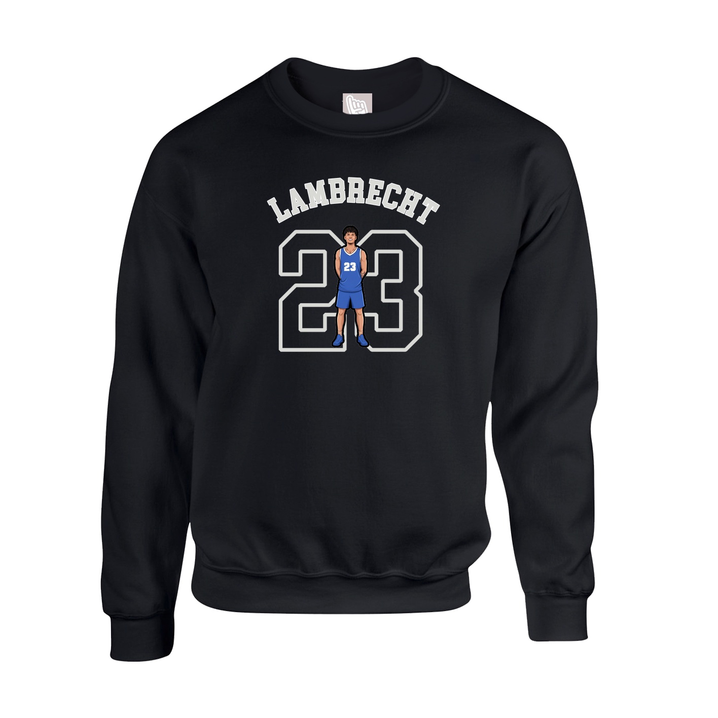 Fleece Crew — Shirsey Arch in Black