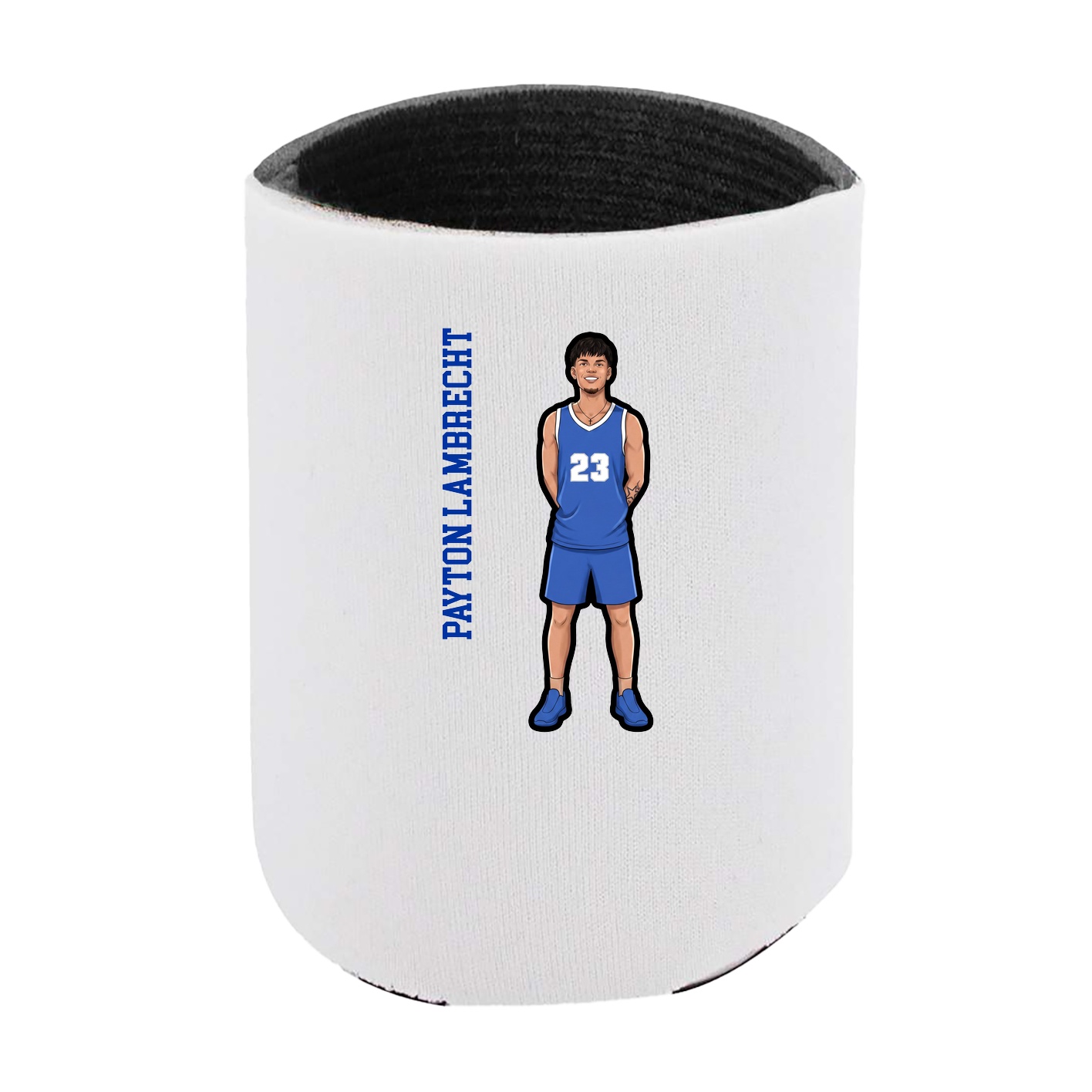 Can Holder — Name Vertical in White