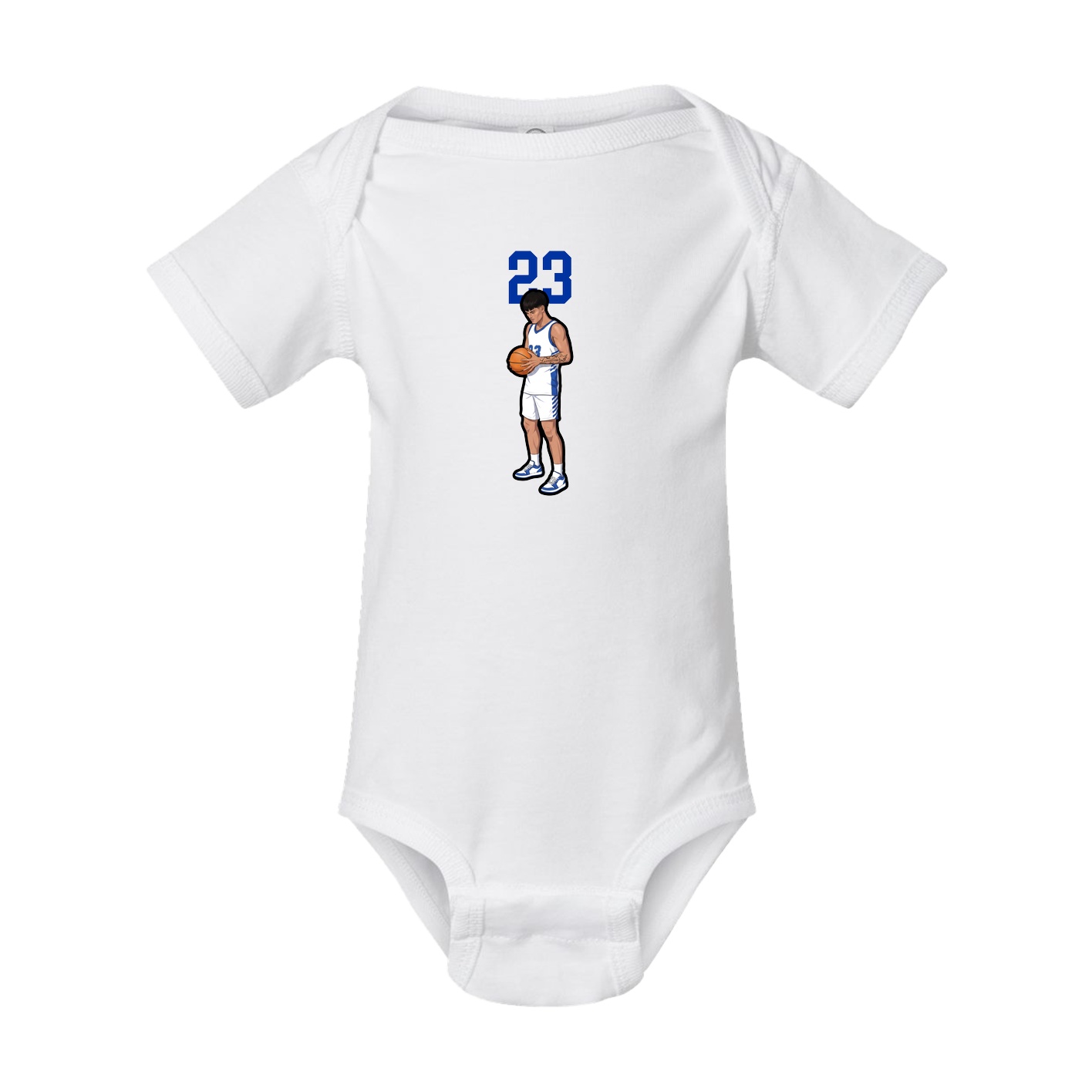 Baby Onesie — Number Top in White