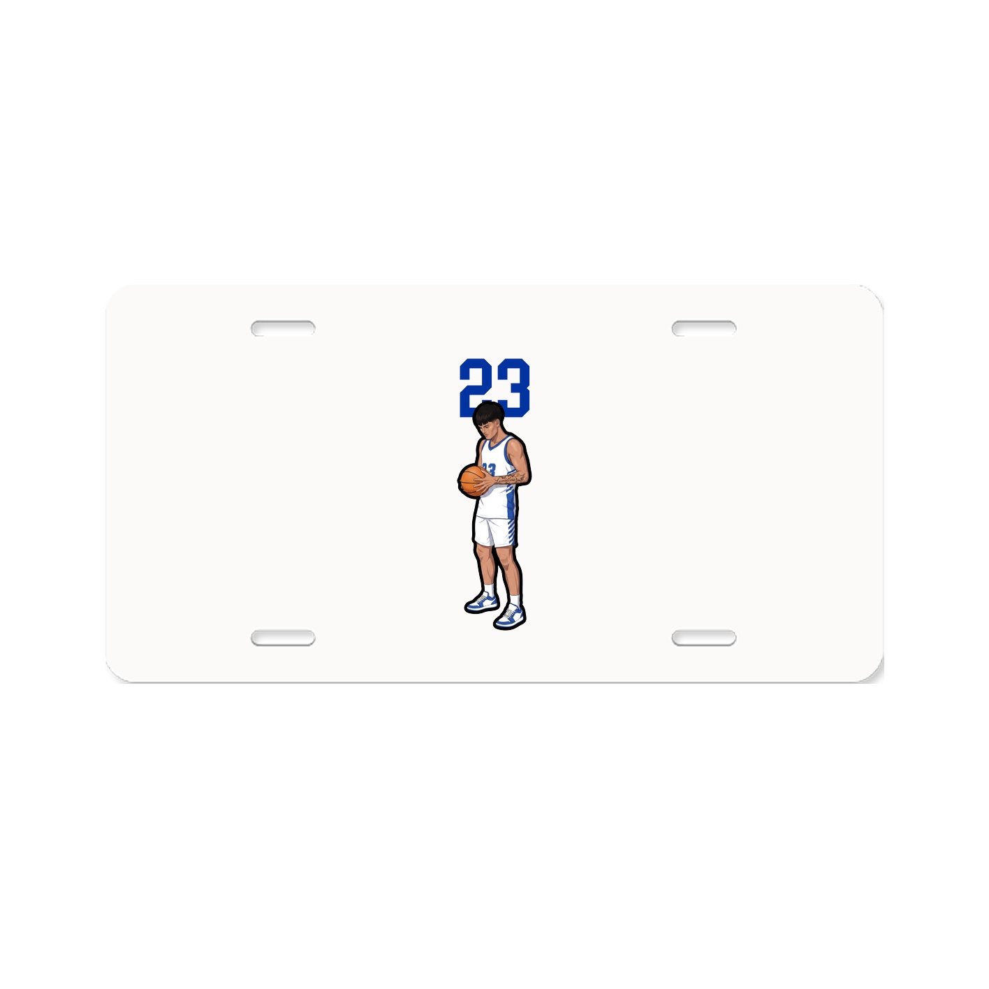 License Plate — Number Top in Classic