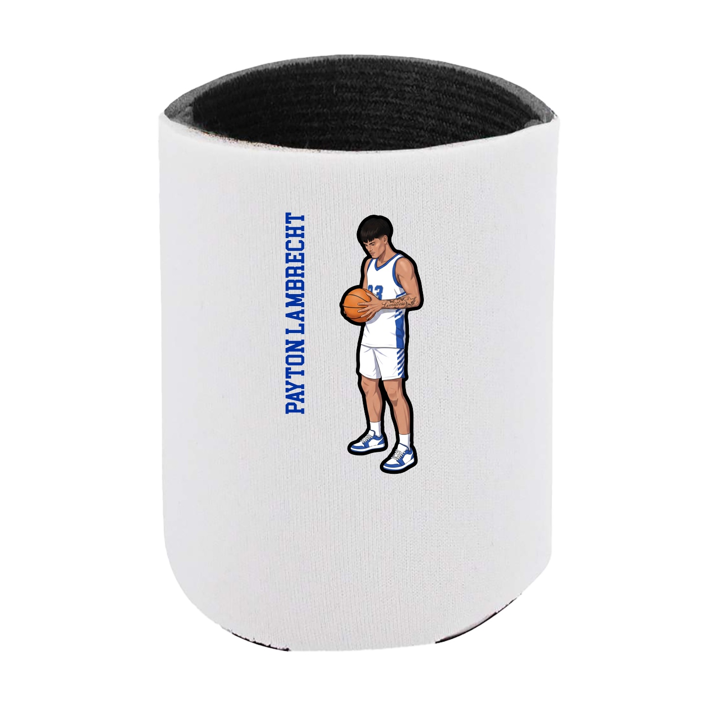 Can Holder — Name Vertical in White
