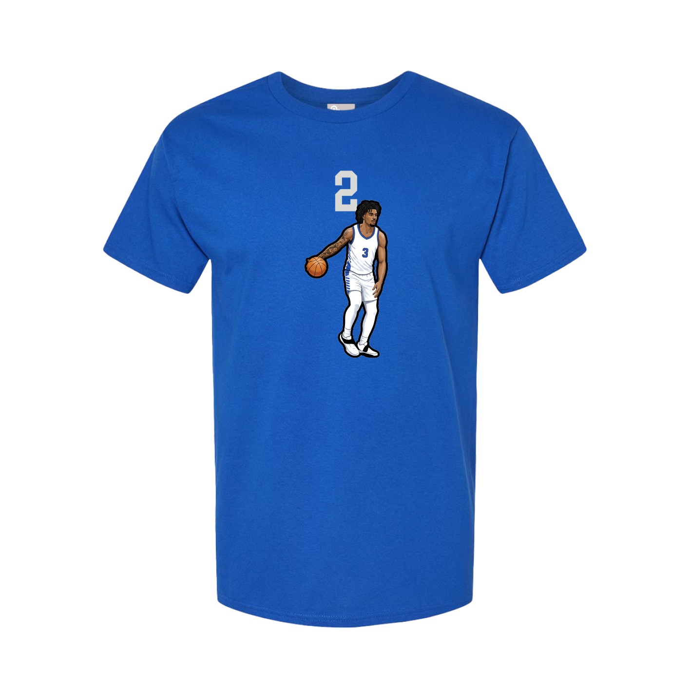 Tee — Number Top in Royal
