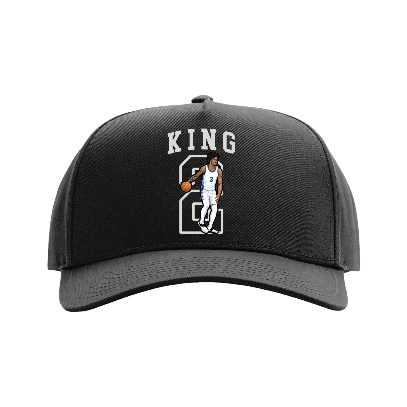 Full Fabric Five-Panel Champ Cap — Shirsey in Black