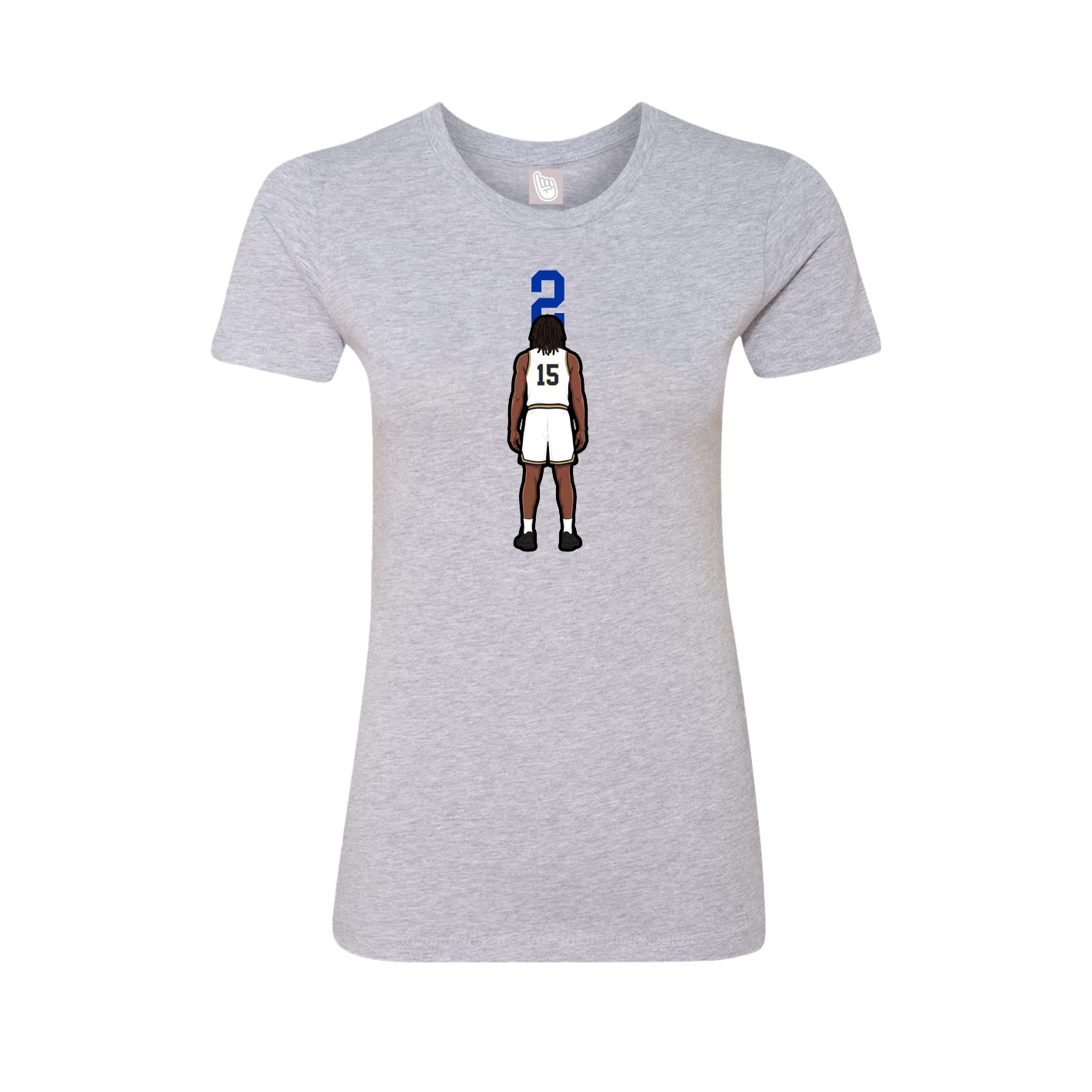 Womens Tee — Number Top in Grey