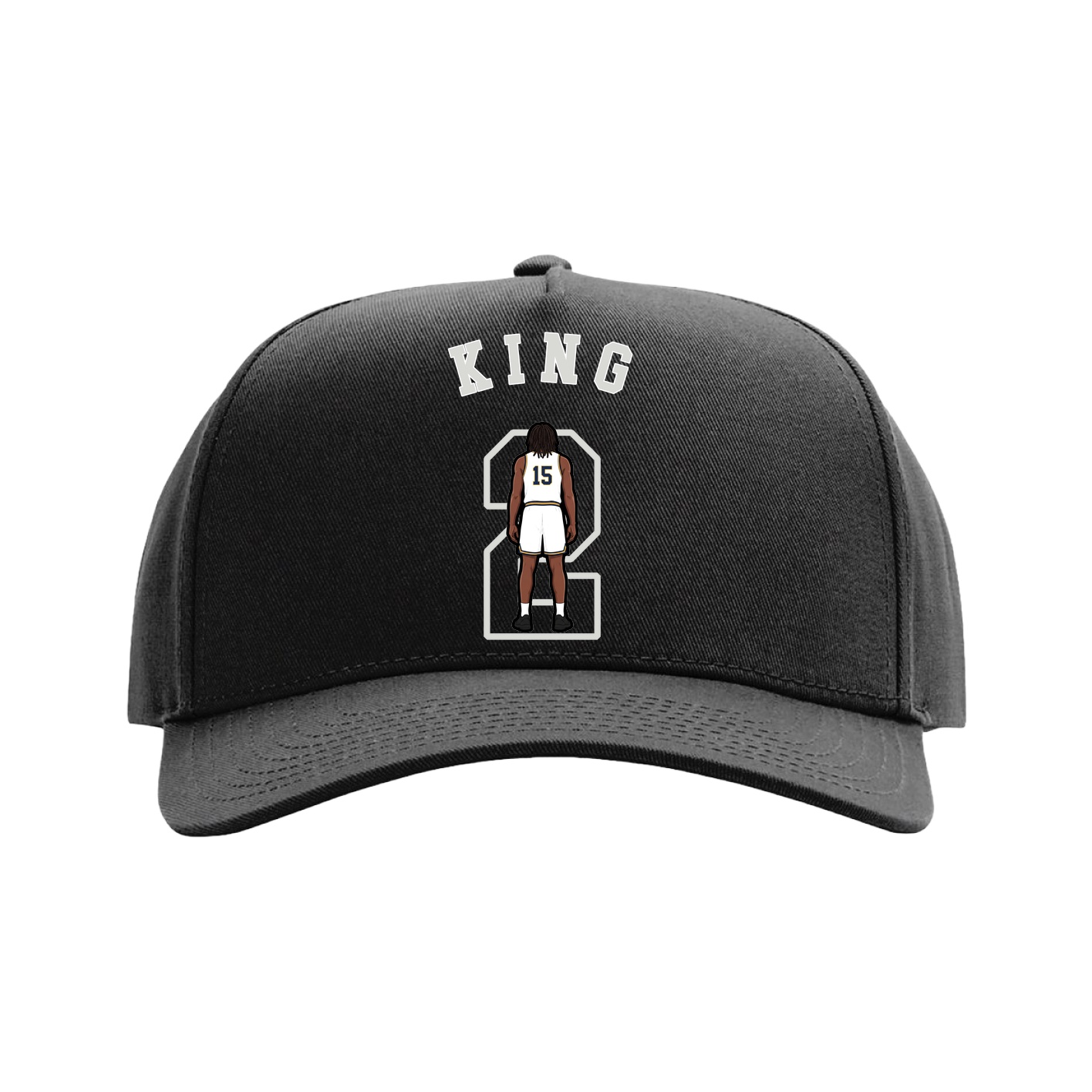Full Fabric Five-Panel Champ Cap — Shirsey Arch in Black