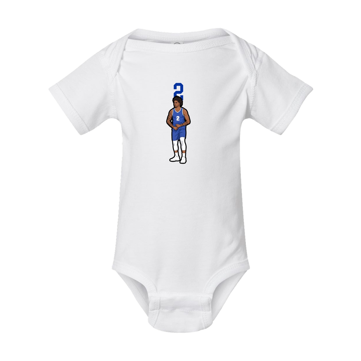 Baby Onesie — Number Top in White
