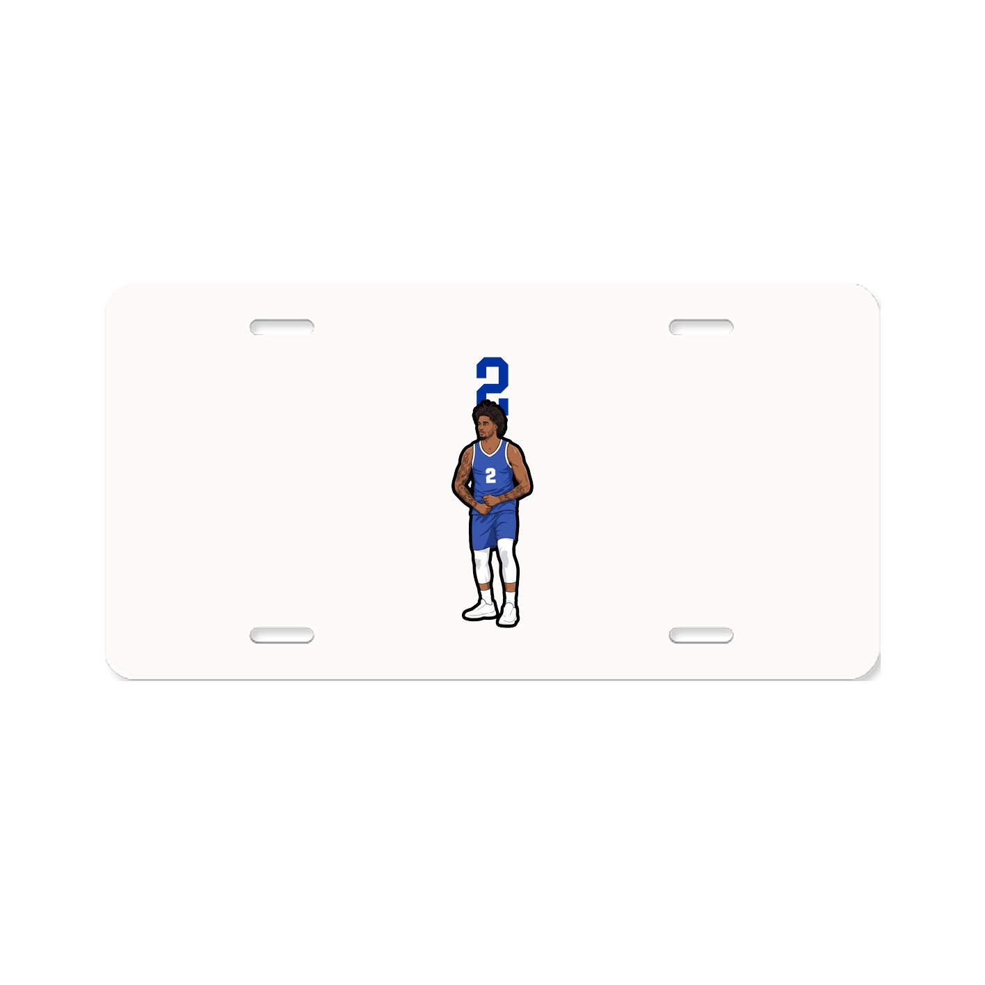 License Plate — Number Top in Classic