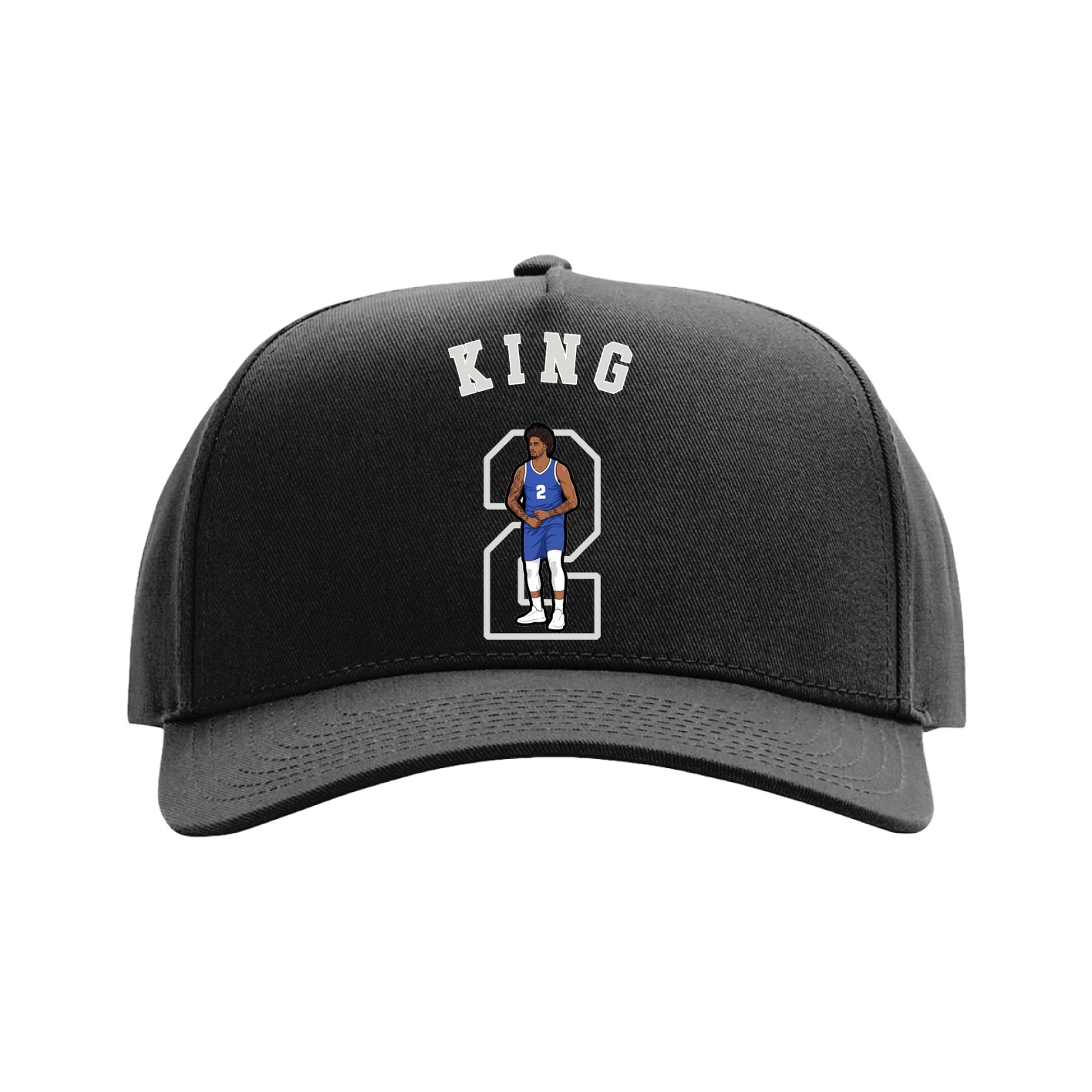 Full Fabric Five-Panel Champ Cap — Shirsey Arch in Black