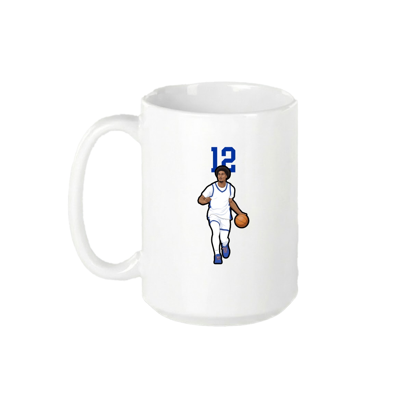 15oz Coffee Mug — Number Top in White