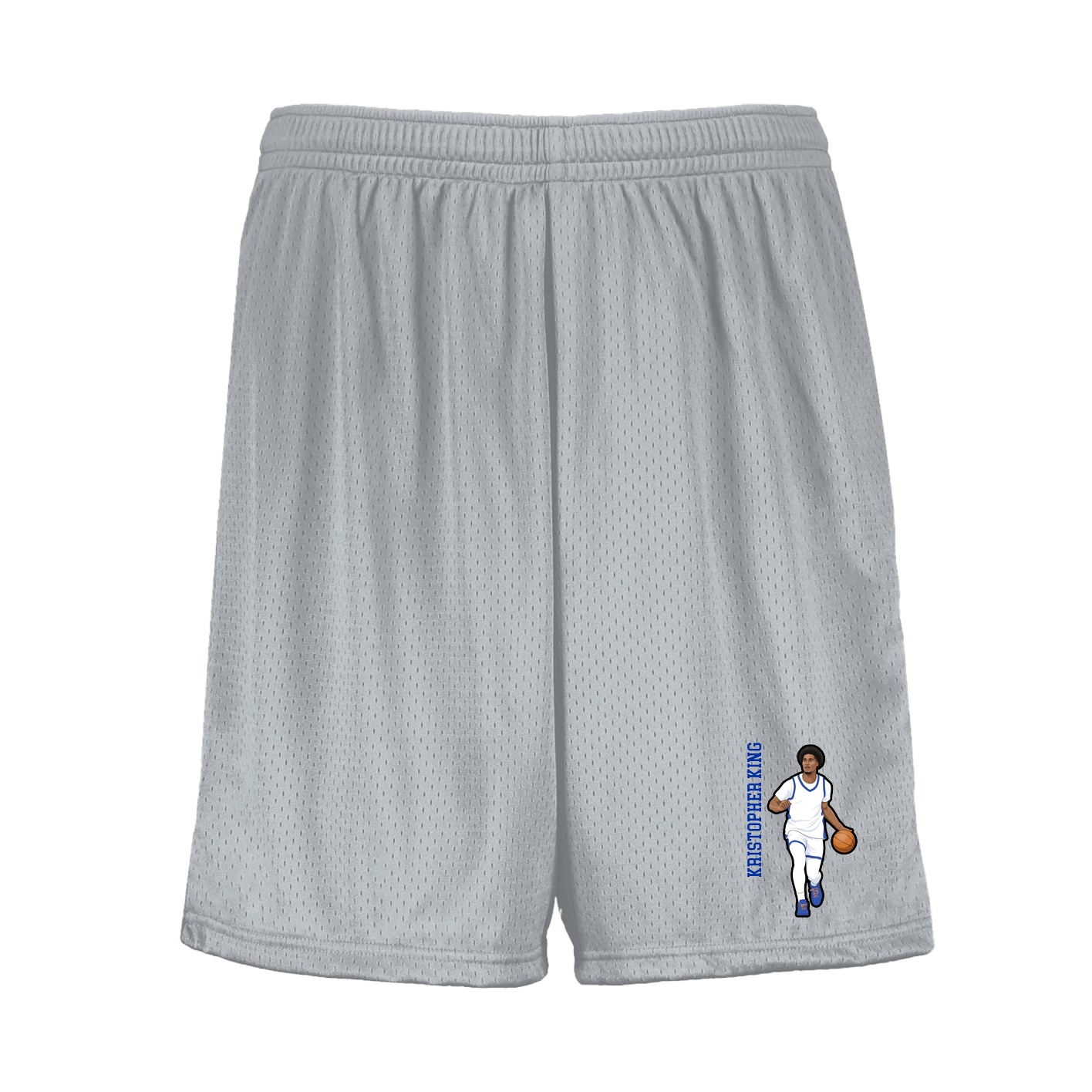 Shorts — Name Vertical in Silver