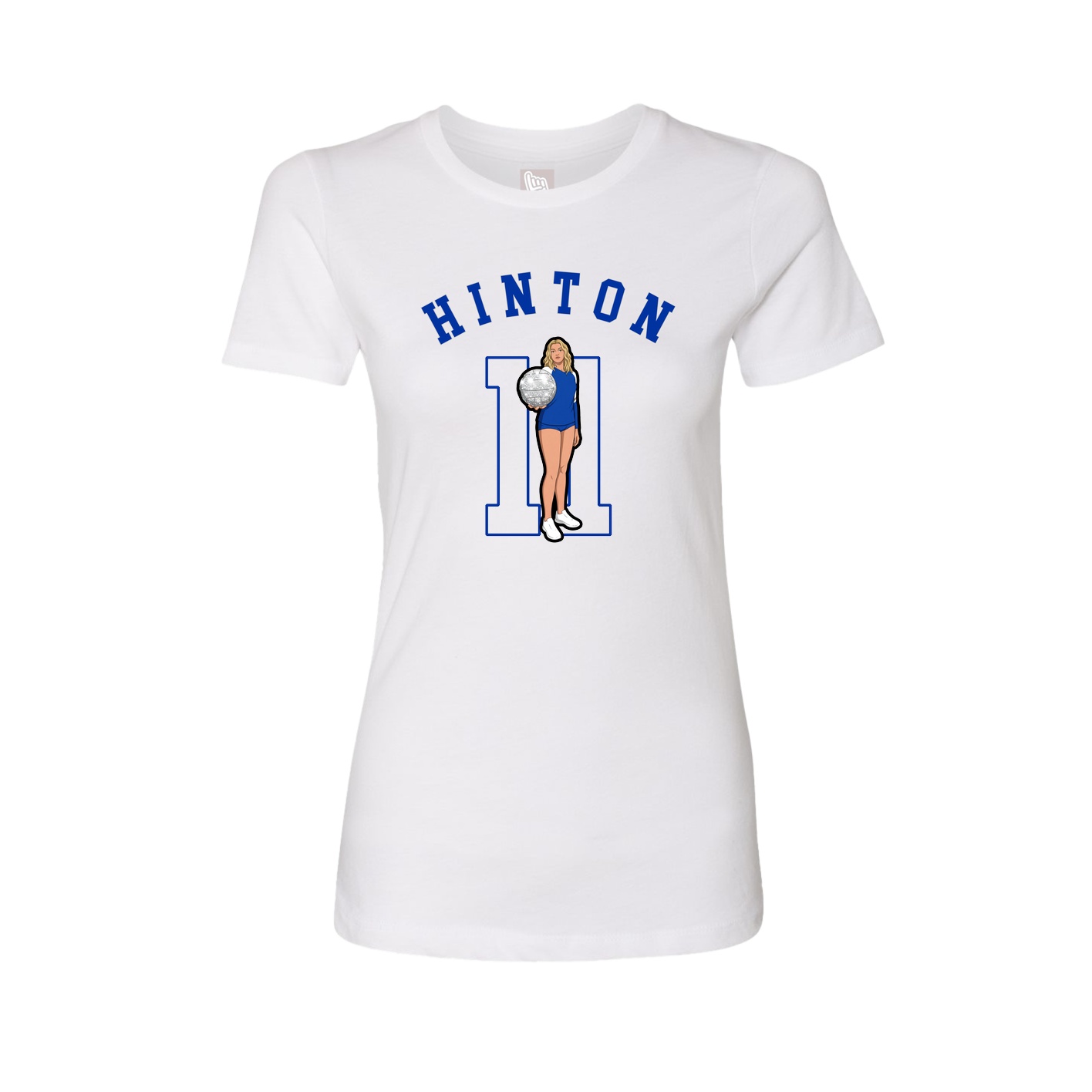 Fitted Women's Tee — Shirsey Arch in White