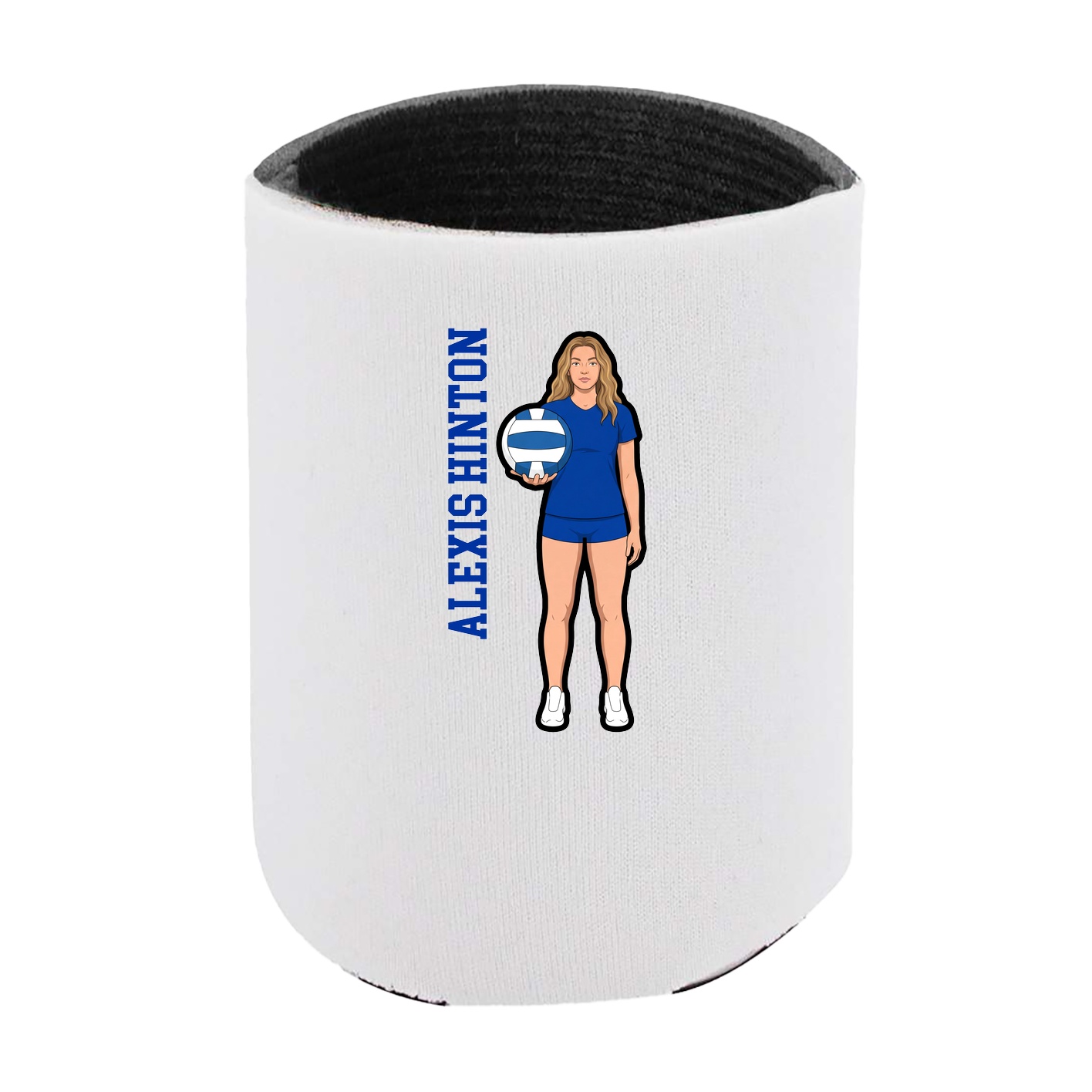 Can Holder — Name Vertical in White