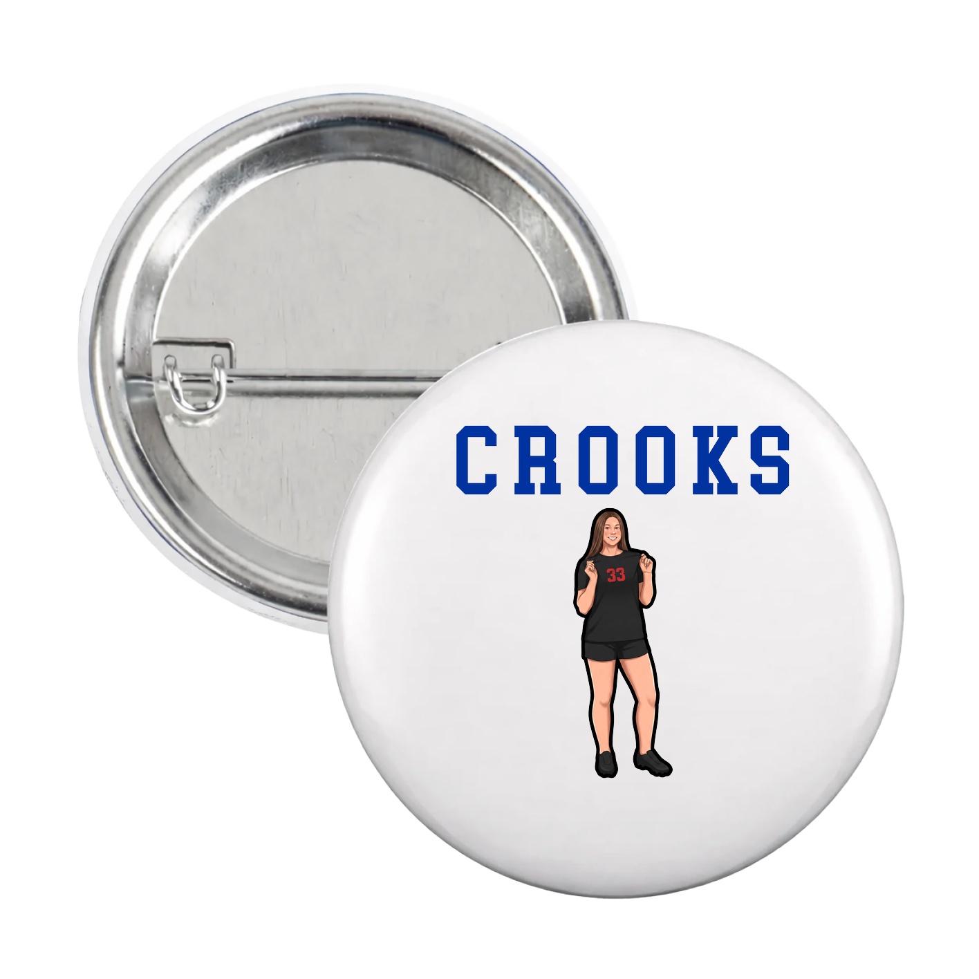 Game Day Button — Shirsey in White