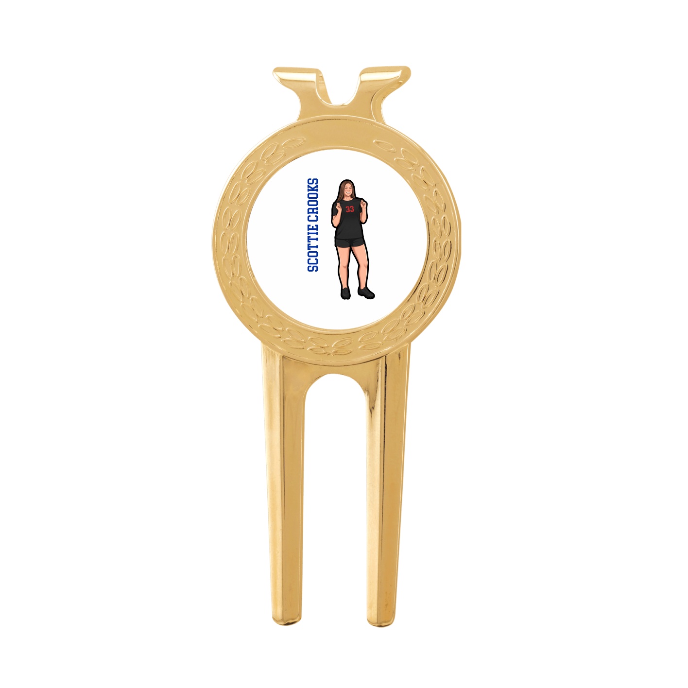 Divot Tool with Ball Marker — Name Vertical in Classic
