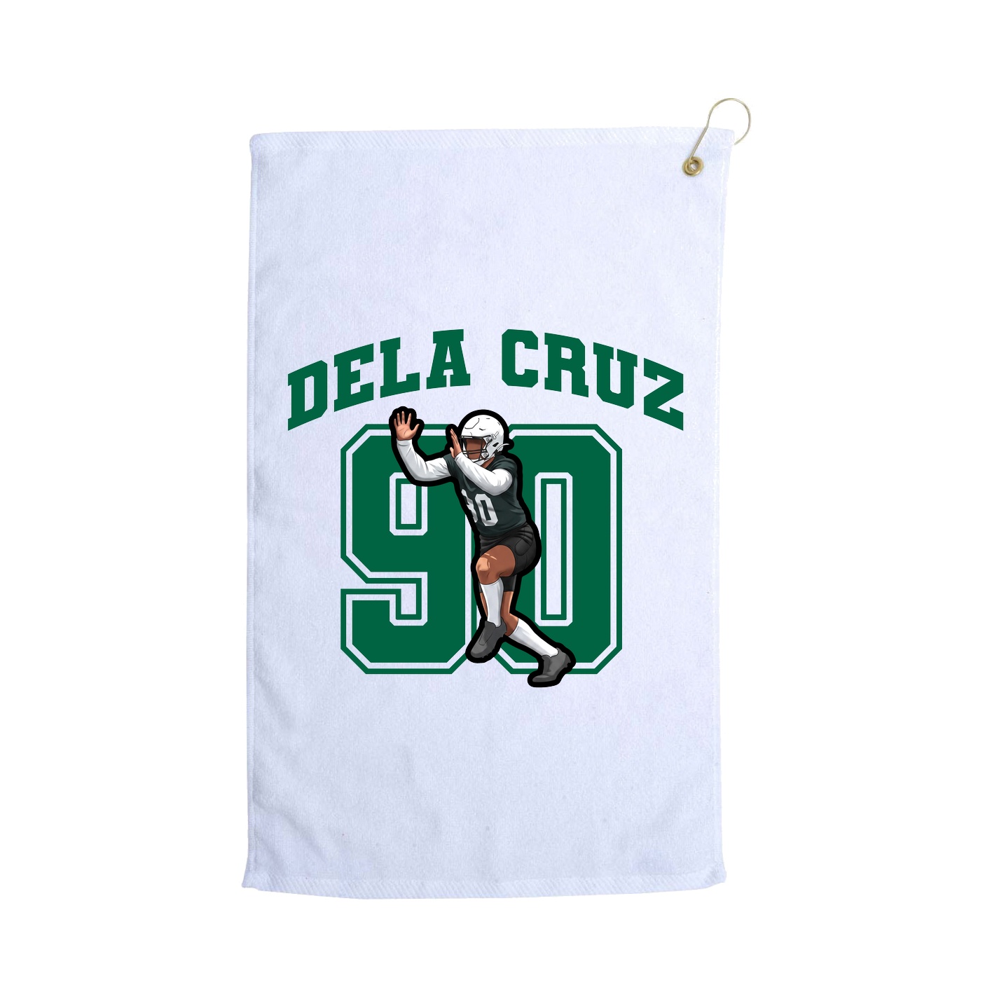Golf Towel — Number in White