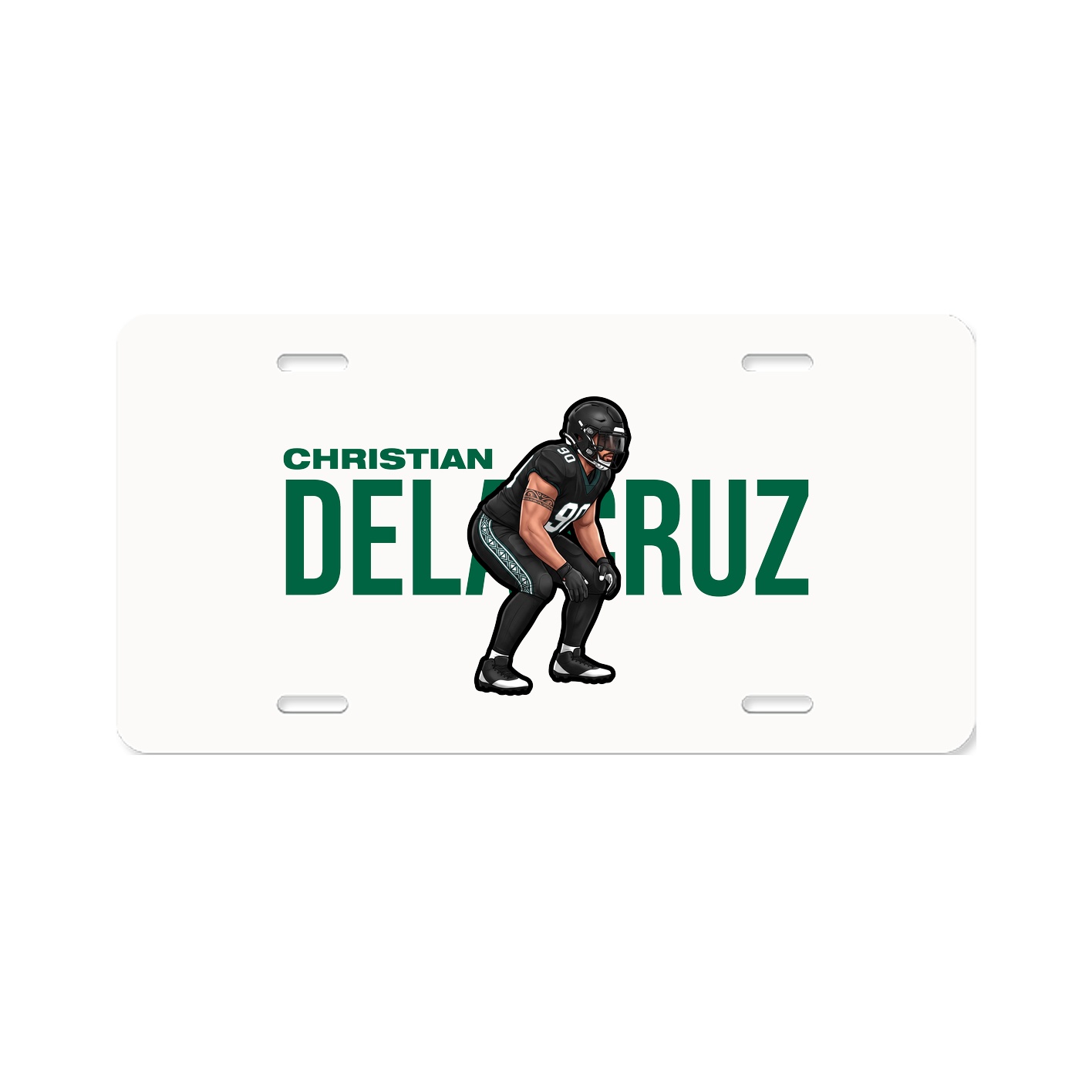 License Plate — Player Name in Classic