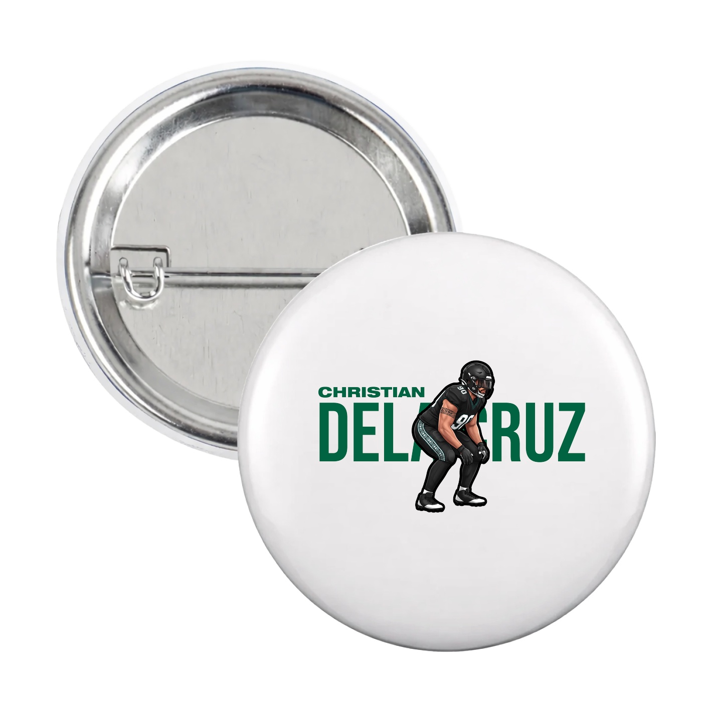 Game Day Button — Player Name in White