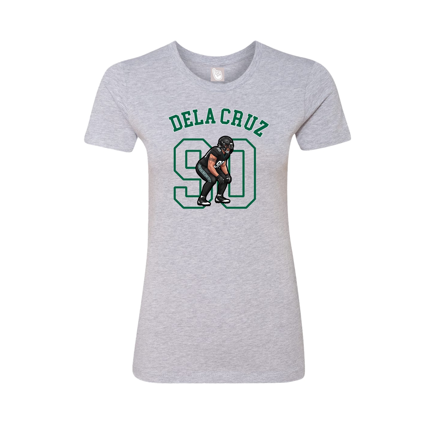 Fitted Women's Tee — Shirsey Arch in Grey