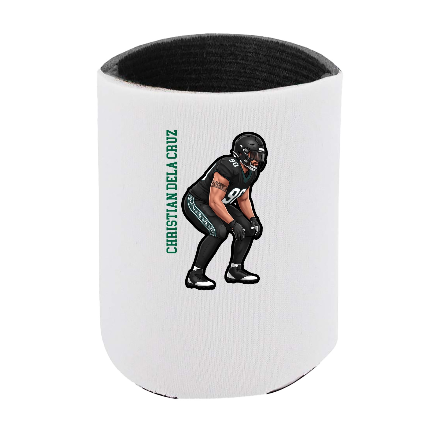 Can Holder — Name Vertical in White