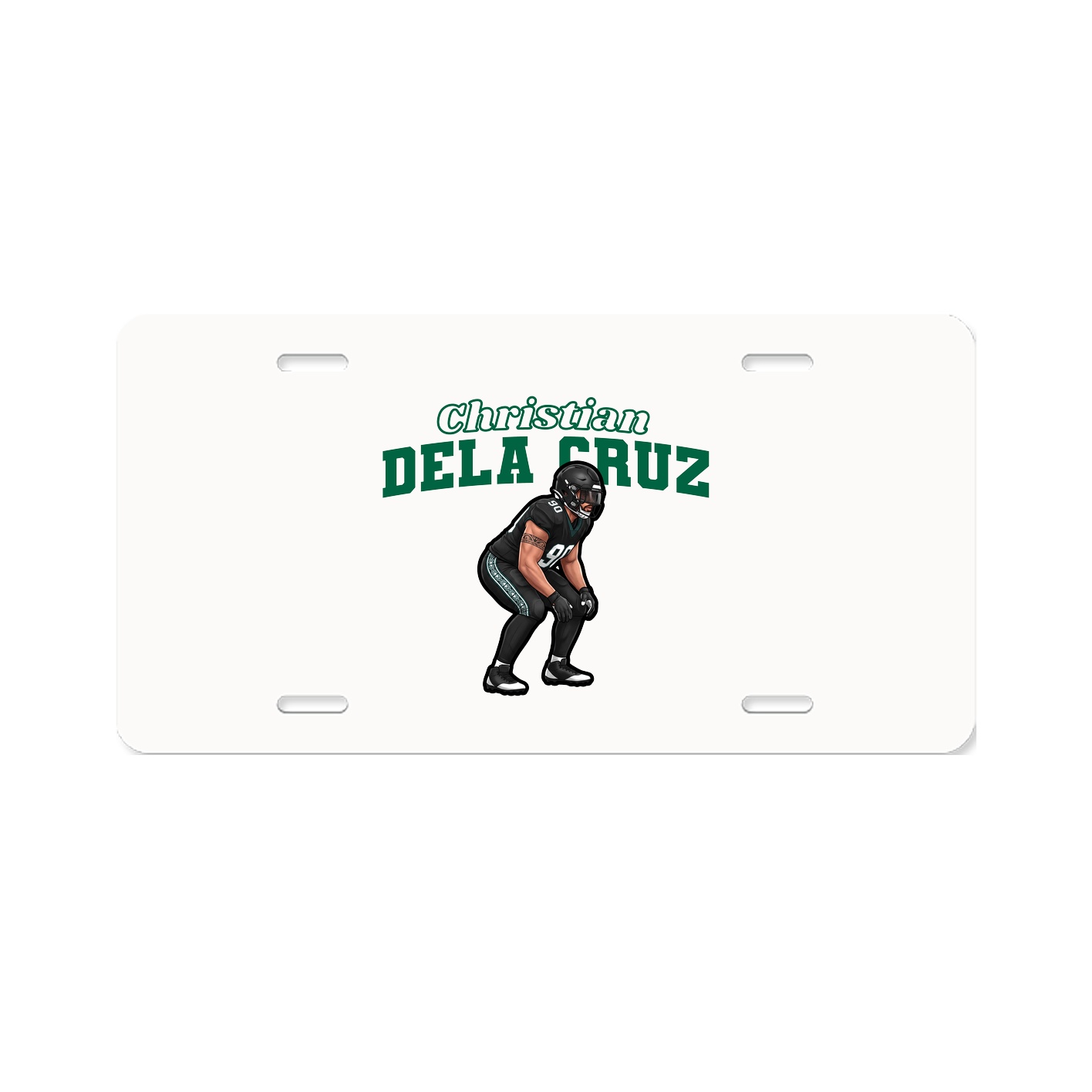 License Plate — Name Arch in Classic