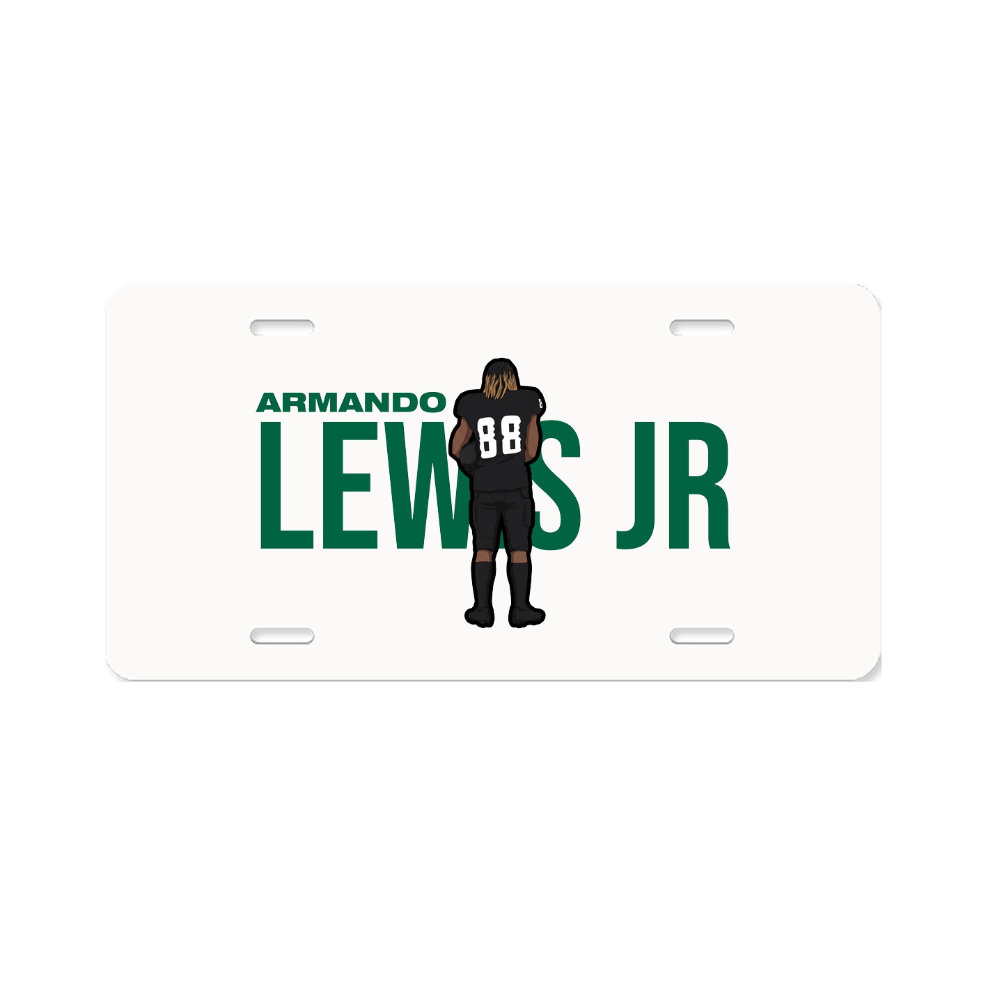 License Plate — Player Name in Classic