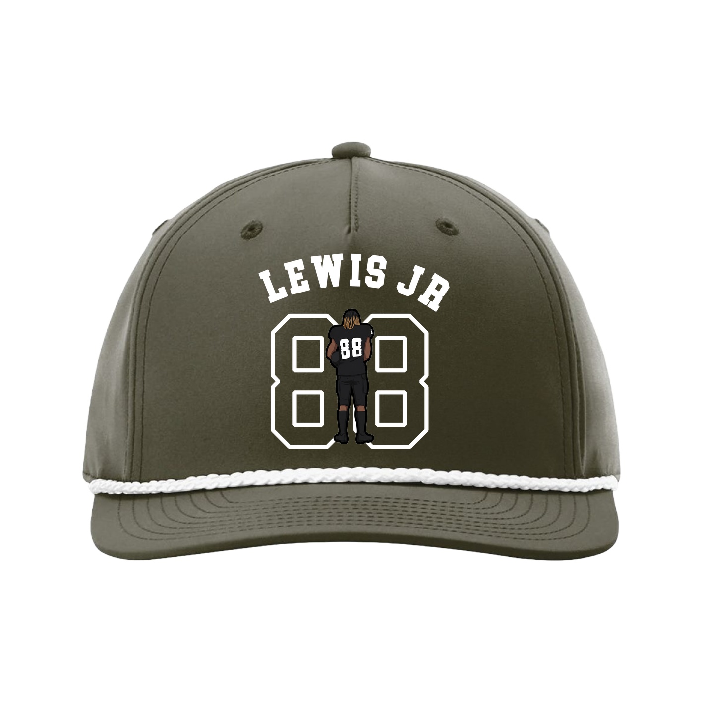 Five-Panel Classic Rope Cap — Shirsey Arch in Green