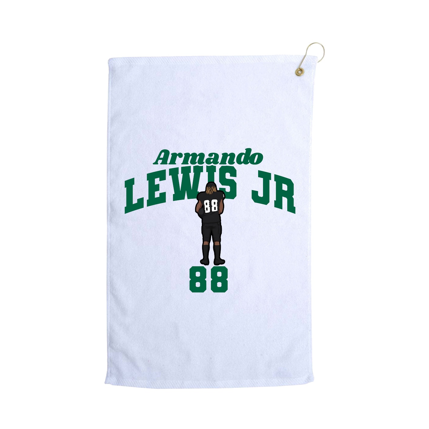 Golf Towel — Signature Arch in White