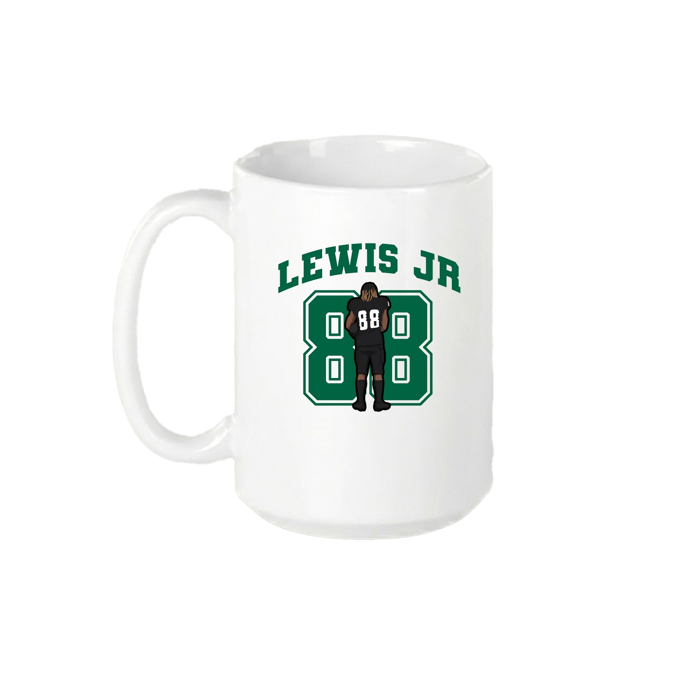 15oz Coffee Mug — Number in White