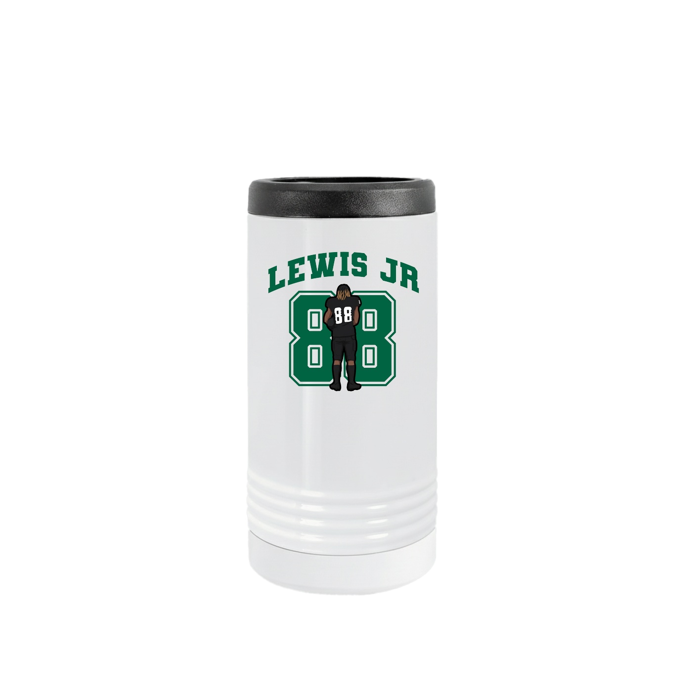 Slim Beverage Holder — Number in White