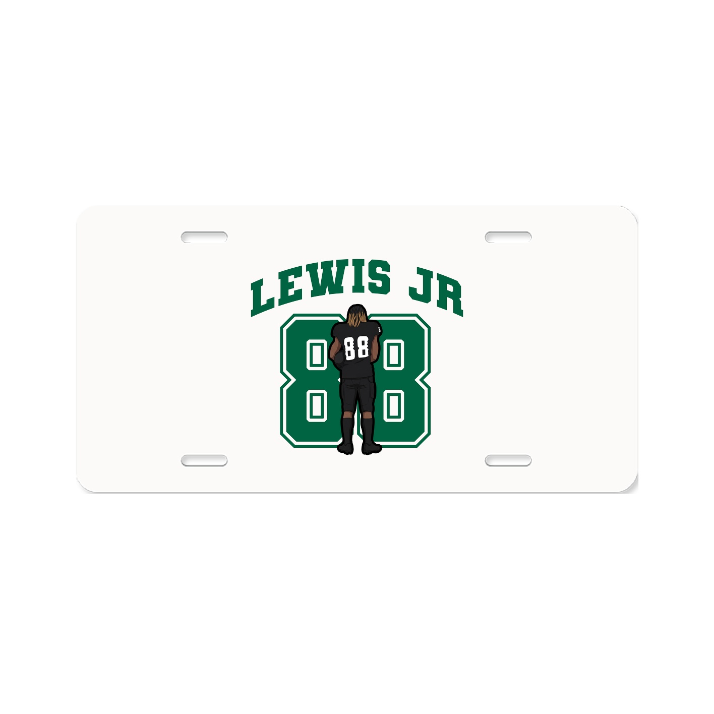 License Plate — Number in Classic