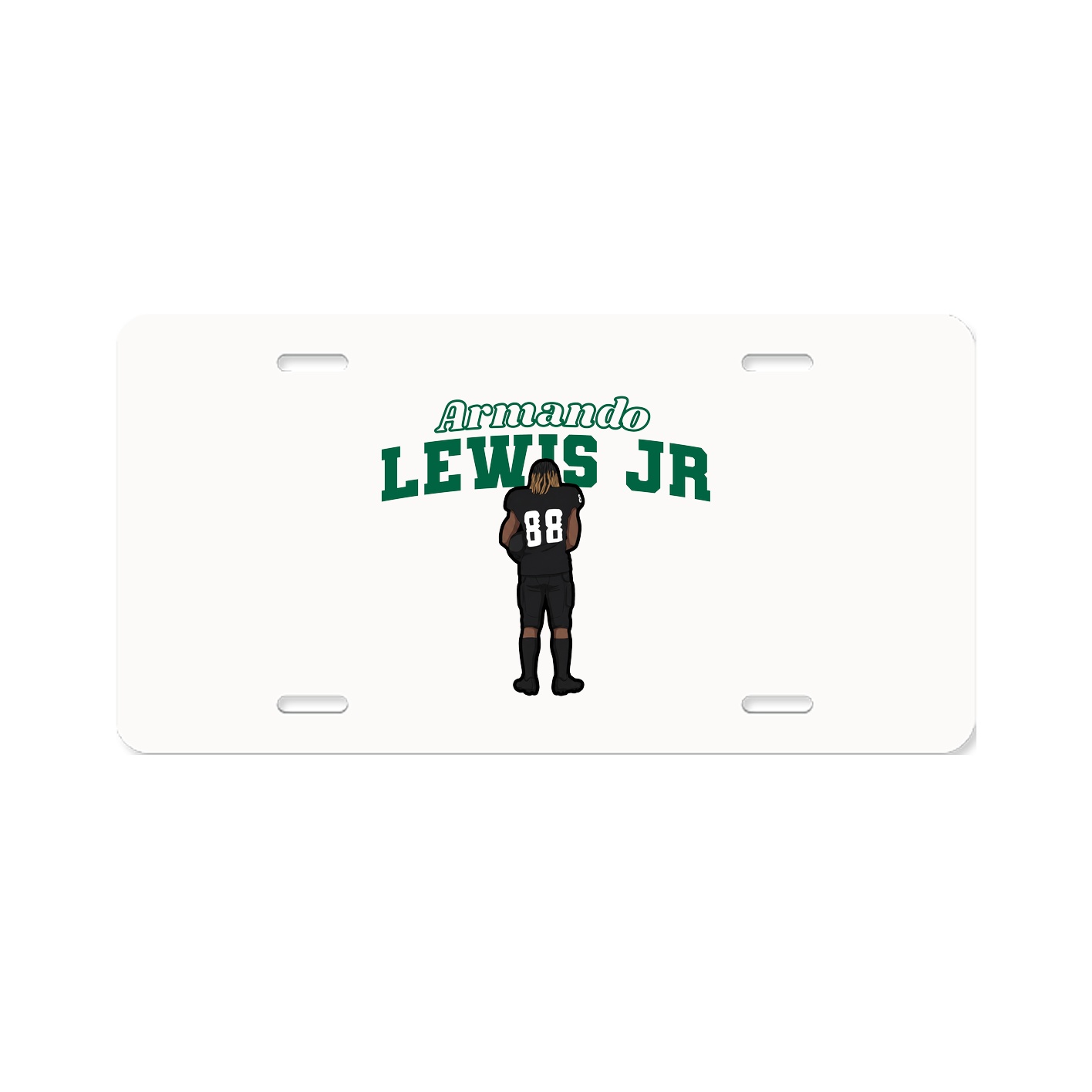 License Plate — Name Arch in Classic