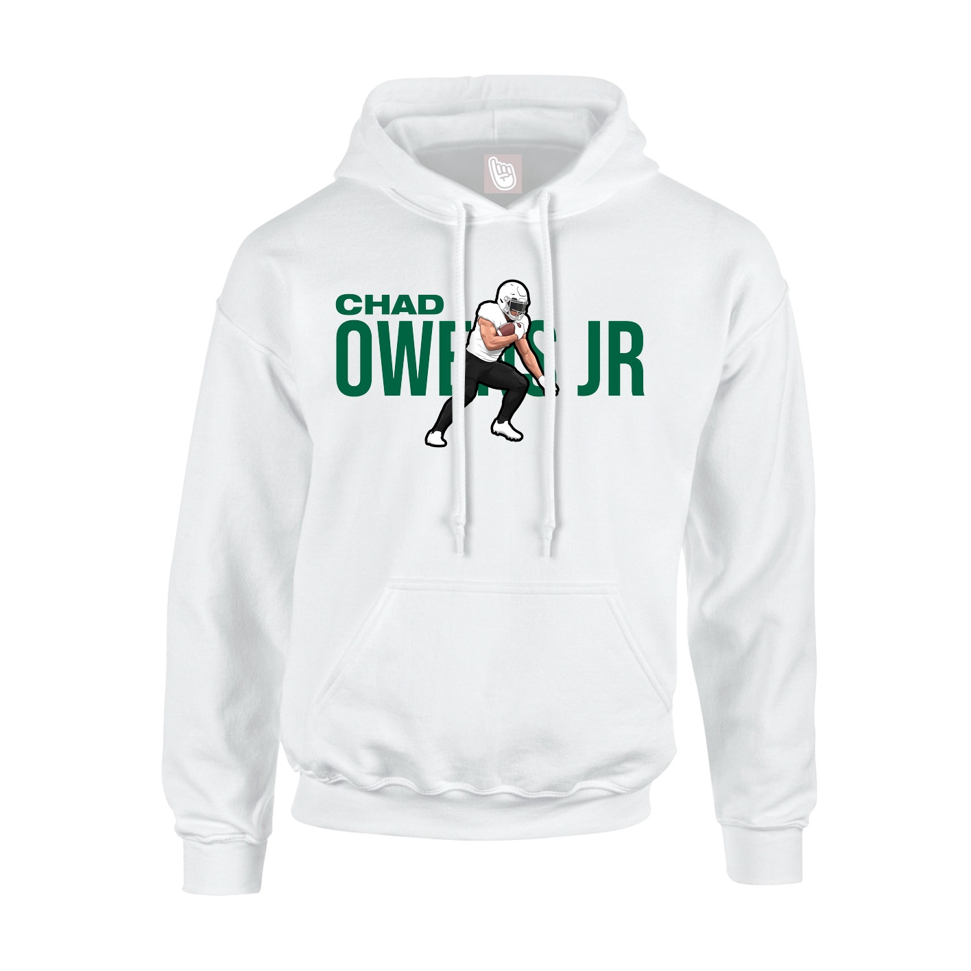 Youth Hoodie — Player Name in White