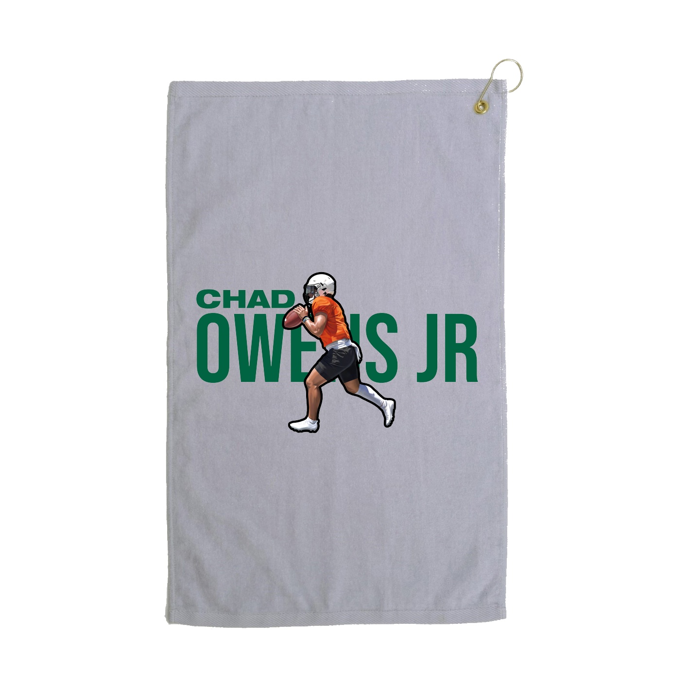 Golf Towel — Player Name in Grey