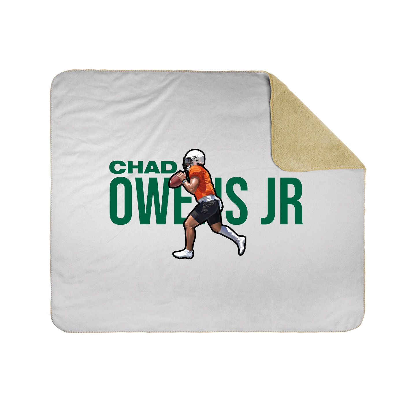 Throw Blanket — Player Name in White