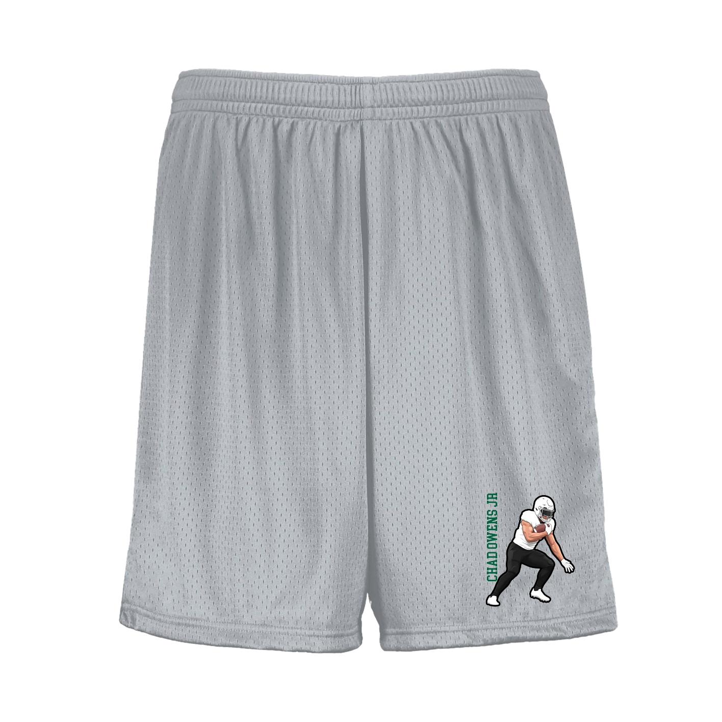 Shorts — Name Vertical in Silver