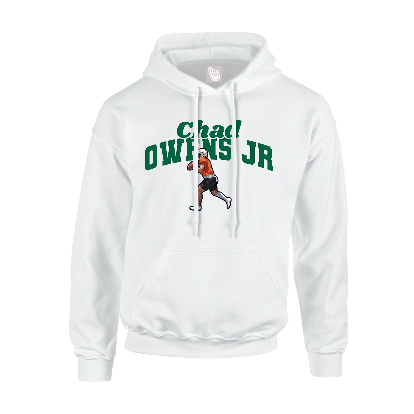 Youth Hoodie — Signature Arch in White