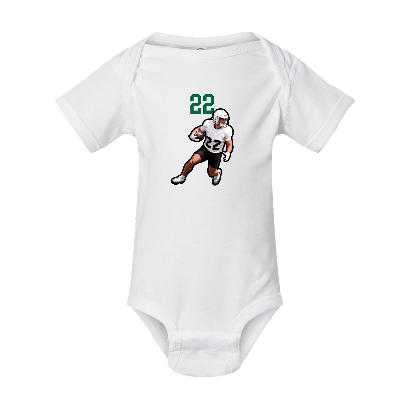 Baby Onesie — Number Top in White