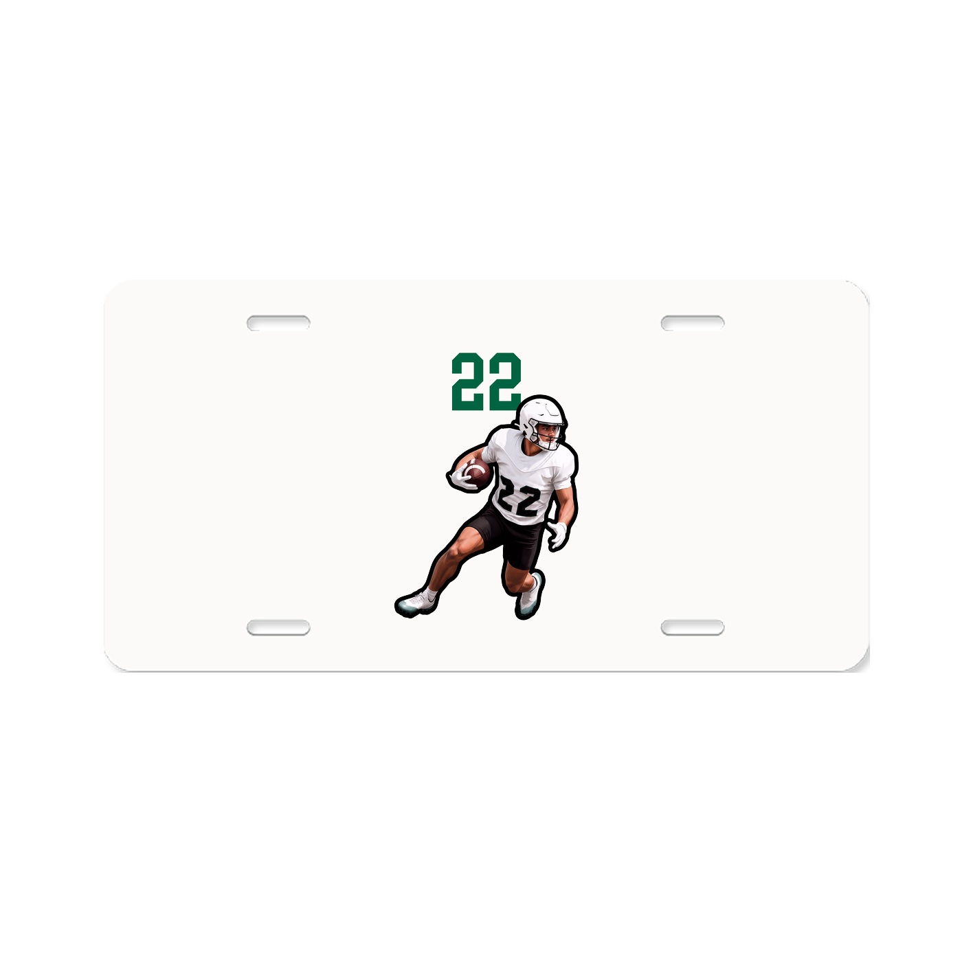 License Plate — Number Top in Classic