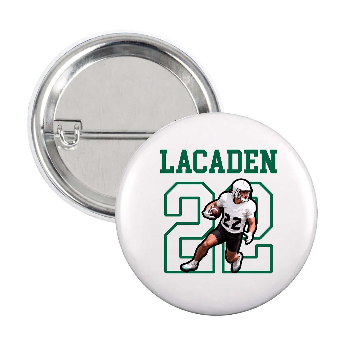 Game Day Button — Shirsey in White