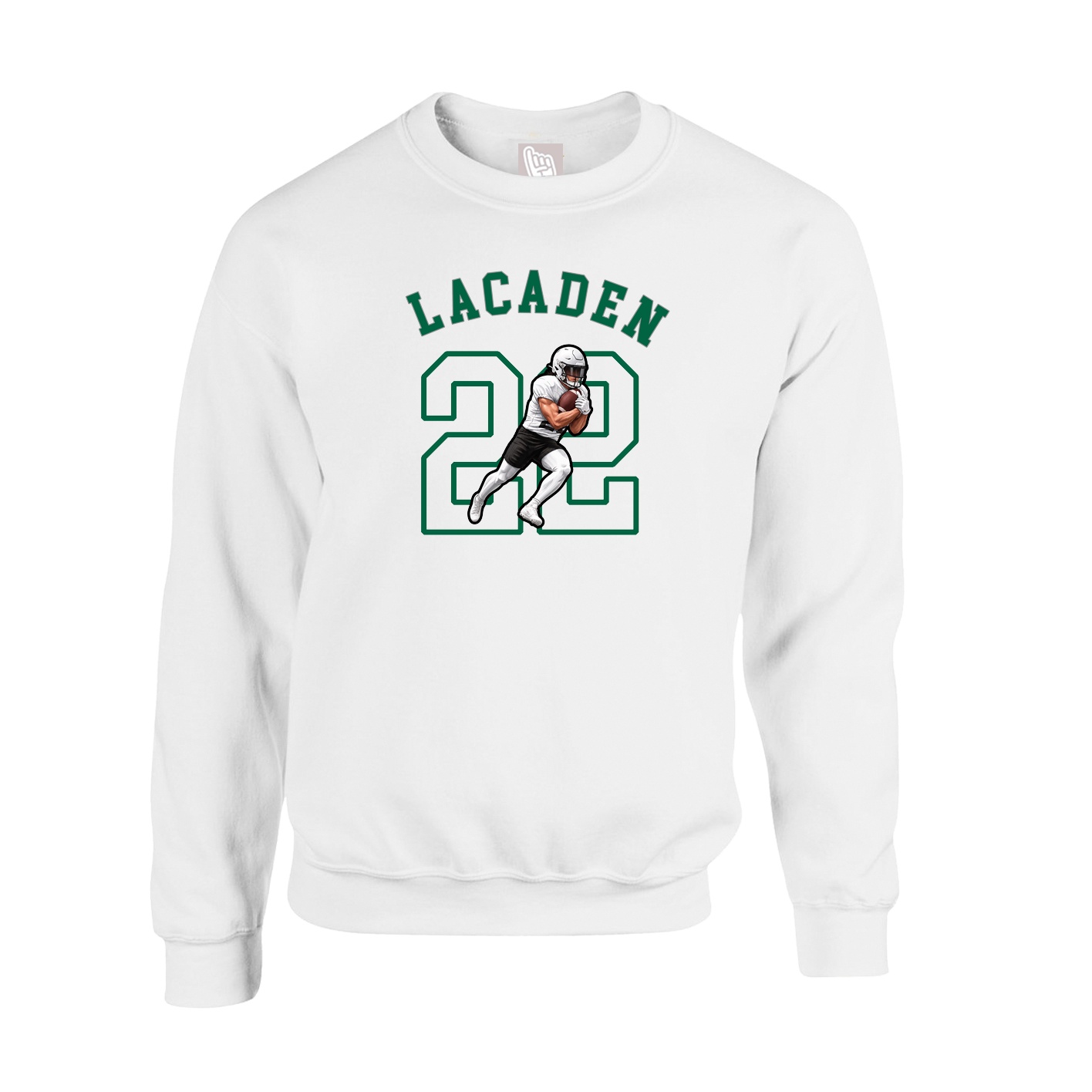 Fleece Crew — Shirsey Arch in White